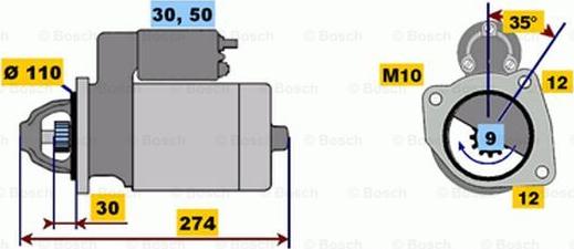 BOSCH 0 001 218 174 - Starteris www.autospares.lv