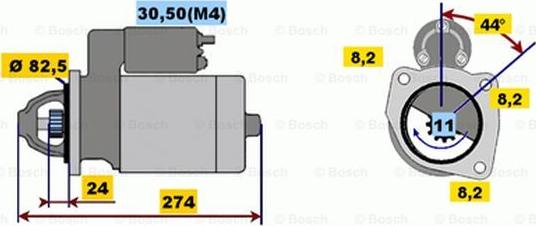 BOSCH 0 001 218 175 - Starteris autospares.lv