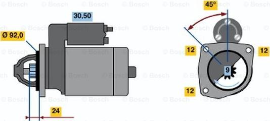 BOSCH 0 001 218 768 - Стартер www.autospares.lv