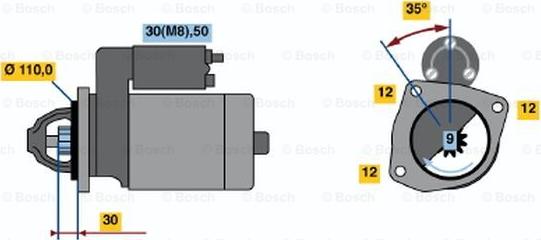 BOSCH 0 001 218 703 - Starteris www.autospares.lv