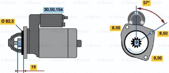 BOSCH 0 001 212 400 - Starteris www.autospares.lv