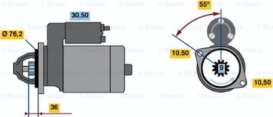 BOSCH 0 001 212 402 - Starteris www.autospares.lv