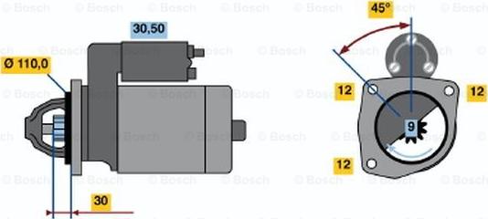 BOSCH 0 986 021 690 - Starteris www.autospares.lv