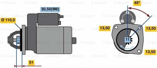 BOSCH 0 001 231 041 - Starteris www.autospares.lv