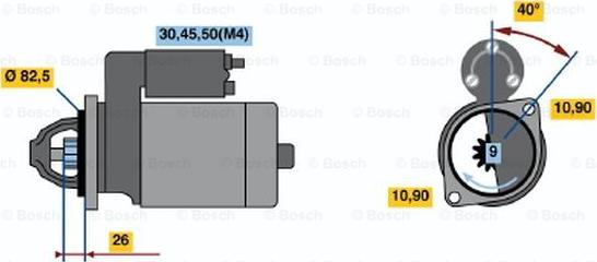 BOSCH 0 001 231 018 - Starteris www.autospares.lv