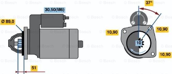 BOSCH 0 001 231 012 - Starteris www.autospares.lv