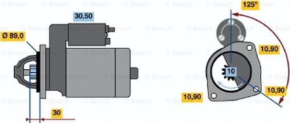 BOSCH 0 001 231 017 - Starter www.autospares.lv