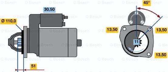 BOSCH 0 001 231 036 - Starteris www.autospares.lv