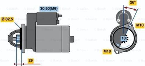 BOSCH 0 001 223 005 - Starteris autospares.lv