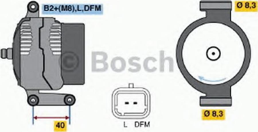 BOSCH 0 124 415 038 - Ģenerators www.autospares.lv