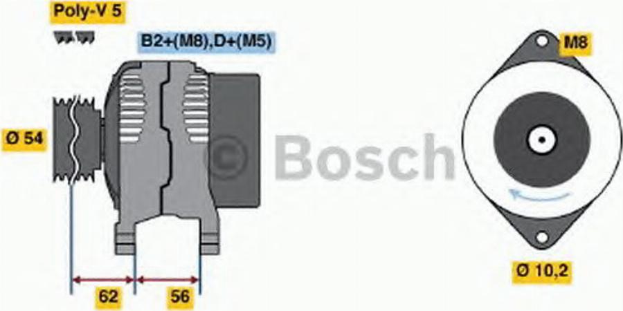 BOSCH 0 124 425 006 - Ģenerators autospares.lv