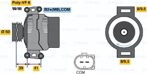 BOSCH 0 124 515 098 - Ģenerators www.autospares.lv