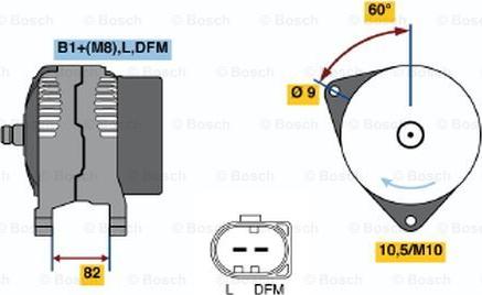 BOSCH 0 124 515 058 - Alternator www.autospares.lv