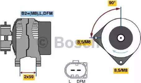 BOSCH 0 124 615 031 - Ģenerators www.autospares.lv