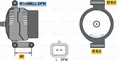 BOSCH 0 124 325 031 - Ģenerators autospares.lv