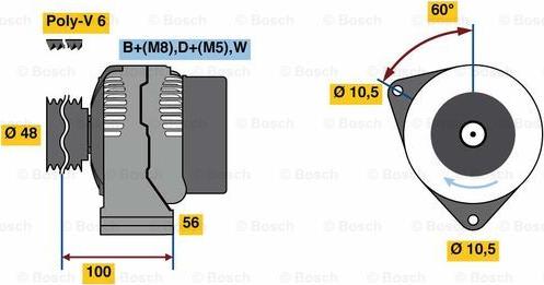 BOSCH 0 124 325 226 - Ģenerators www.autospares.lv