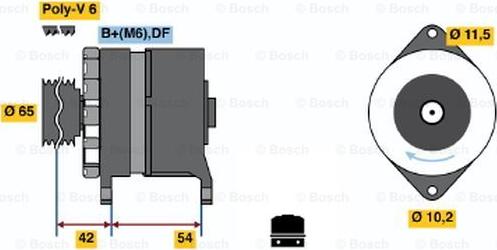 BOSCH 0 120 450 028 - Ģenerators www.autospares.lv