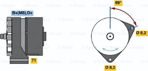 BOSCH 0 120 469 992 - Alternator www.autospares.lv