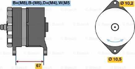 BOSCH 0 120 469 963 - Alternator www.autospares.lv