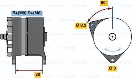 BOSCH 0 120 469 913 - Ģenerators www.autospares.lv