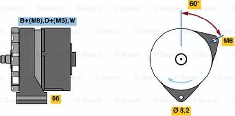 BOSCH 0 120 469 933 - Alternator www.autospares.lv