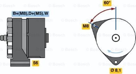 BOSCH 0 120 469 976 - Генератор www.autospares.lv