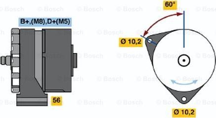 BOSCH 0 120 469 590 - Генератор www.autospares.lv