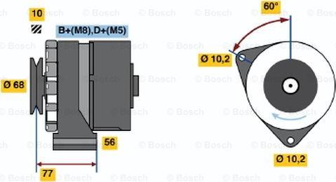 BOSCH 0 986 033 140 - Ģenerators www.autospares.lv