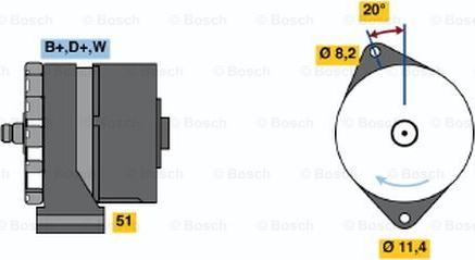 BOSCH 0 120 469 523 - Alternator www.autospares.lv