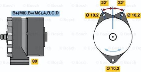 BOSCH 0 120 469 692 - Генератор www.autospares.lv