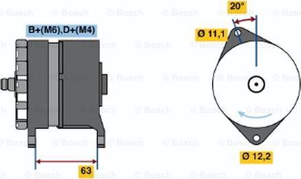 BOSCH 0 120 469 634 - Генератор www.autospares.lv