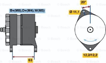 BOSCH 0 120 469 048 - Ģenerators autospares.lv