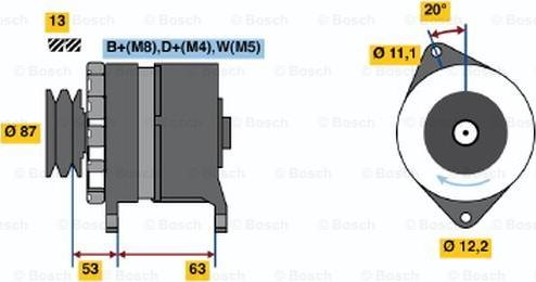 BOSCH 0 120 469 010 - Генератор www.autospares.lv