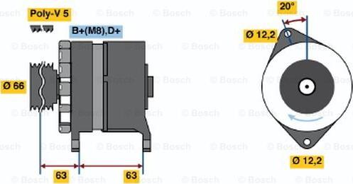 BOSCH 0 120 469 034 - Ģenerators www.autospares.lv