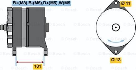 BOSCH 0 120 469 033 - Генератор www.autospares.lv