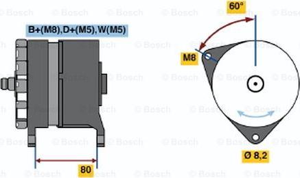 BOSCH 0 120 469 032 - Генератор www.autospares.lv