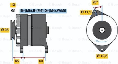 BOSCH 0 120 469 037 - Ģenerators www.autospares.lv