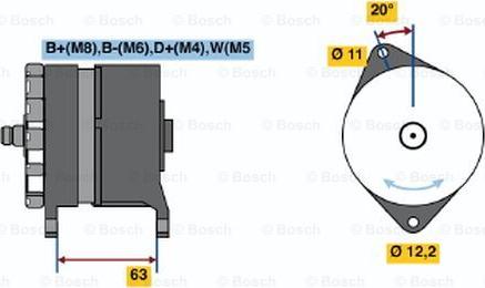 BOSCH 0 120 469 024 - Генератор www.autospares.lv