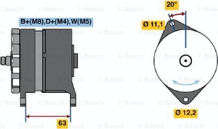 BOSCH 0 120 469 113 - Ģenerators autospares.lv