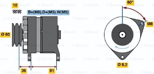 BOSCH 0 120 469 899 - Ģenerators autospares.lv