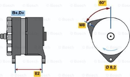 BOSCH 0 120 469 808 - Генератор www.autospares.lv