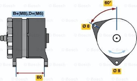 BOSCH 0 120 469 878 - Ģenerators autospares.lv