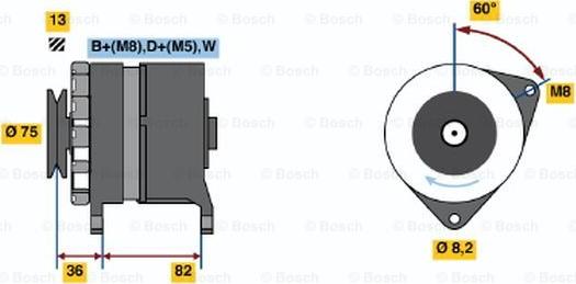 BOSCH 0 120 469 781 - Ģenerators www.autospares.lv