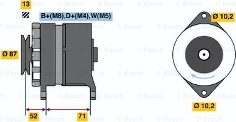 BOSCH 0 120 468 094 - Ģenerators autospares.lv