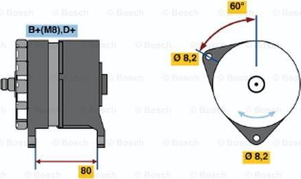 BOSCH 0 120 468 042 - Генератор www.autospares.lv