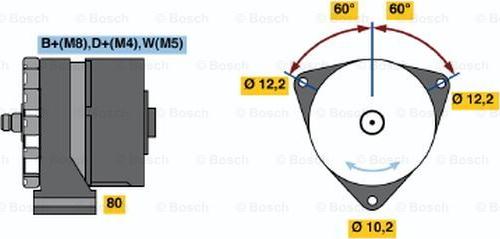 BOSCH 0 986 030 520 - Ģenerators autospares.lv