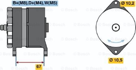 BOSCH 0 986 036 240 - Ģenerators autospares.lv