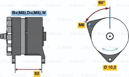 BOSCH 0 120 468 088 - Генератор www.autospares.lv