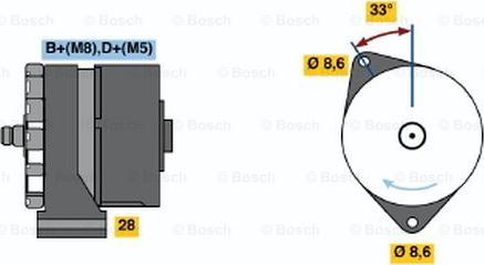 BOSCH 0 120 468 030 - Ģenerators www.autospares.lv