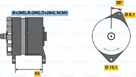 BOSCH 0 120 468 140 - Ģenerators www.autospares.lv